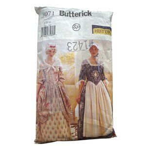 CUT Butterick 3071 Historical Costume Sewing Pattern Size 6-8-10 Princess Style